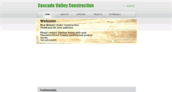 Desktop Screenshot of mail.cascadevalleyconstruction.com