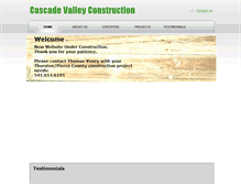 Tablet Screenshot of mail.cascadevalleyconstruction.com